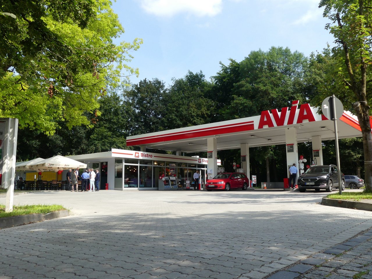 Tankstelle München Effnerstraße Außenansicht